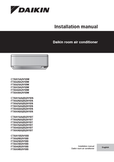 CTXA-AW_AS_BS_AT_BT_BB_FTXA-AW_AS_BS_AT_BT_BB_Installation manual_3PEN697375-1_English download